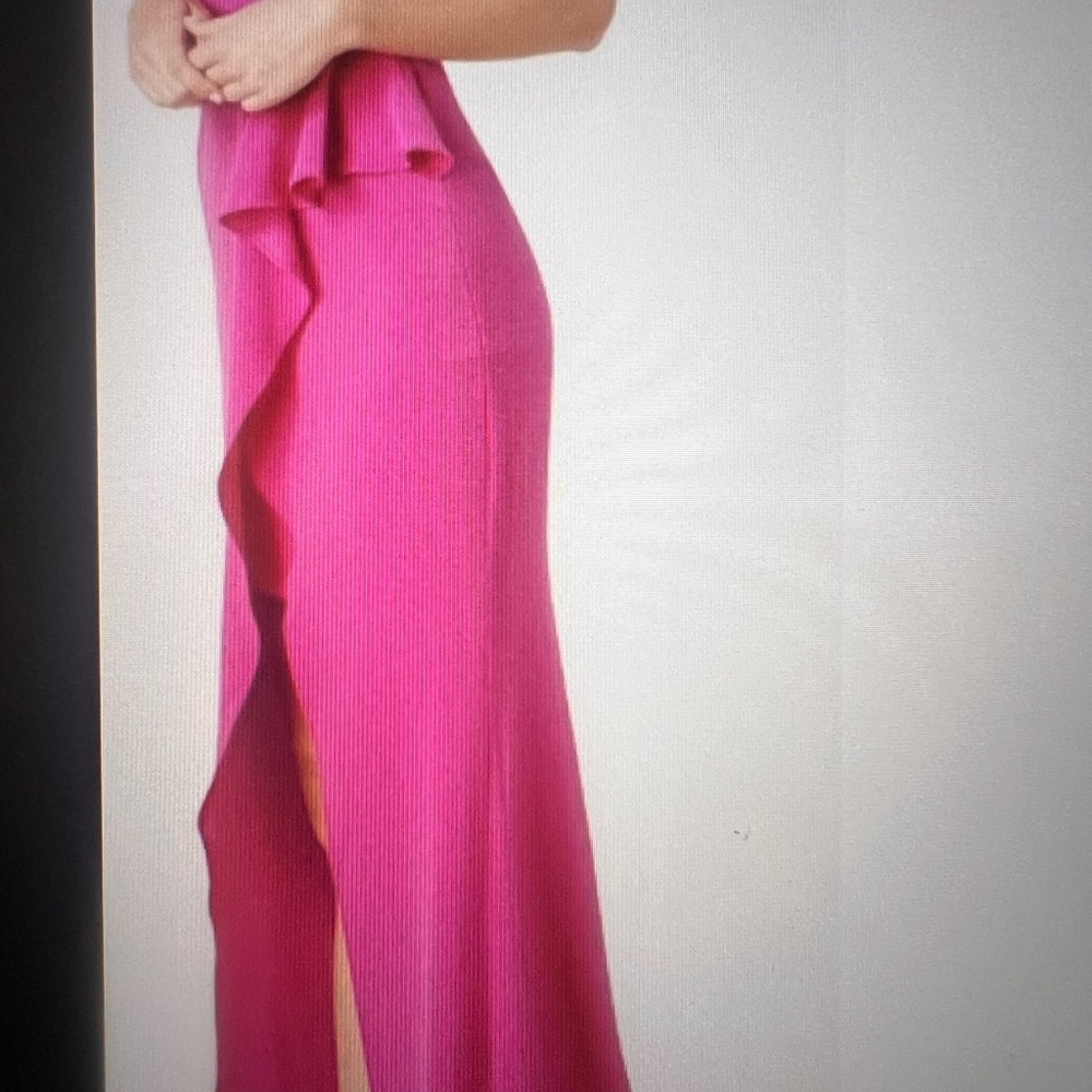 Dress the Population Fuchsia High Low Gown - Picture 2 of 4